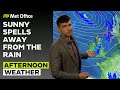 15/08/24 – Rain sinking southwards – Afternoon Weather Forecast UK – Met Office Weather