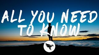 Gryffin And Slander - All You Need To Know Lyrics Ft Calle Lehmann