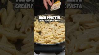 The Most Delicious Creamy Garlic Steak Pasta Meal Prep!🔥🧄 ONLY 500 calories