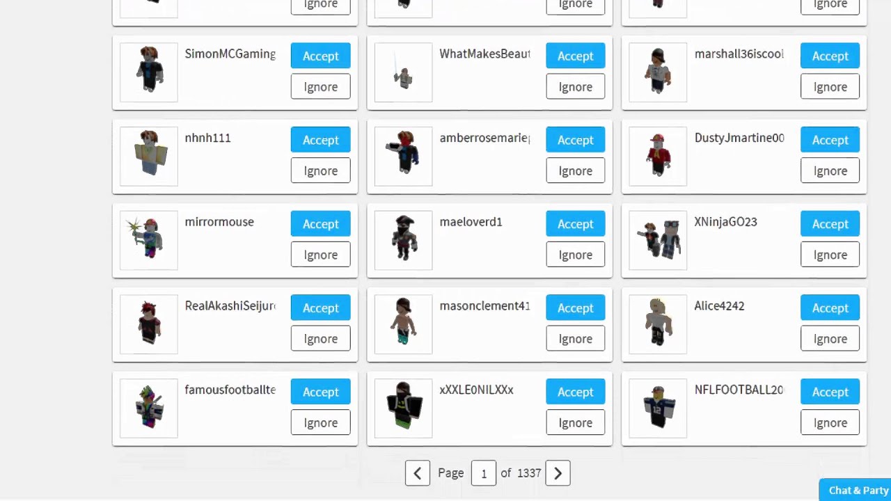 Famous Roblox Youtubers Friendlists In Shellnut - YouTube