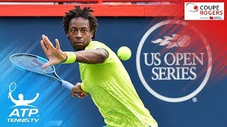 Breathtaking Gael Monfils match point vs Steve Johnson | Coupe Rogers Montreal 2017 Day 1