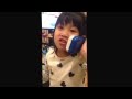 Carey 拿IPhone 玩電話 speak English. (4y+)