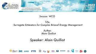 WCO’22 Workshop: Presented by Alain Quilliot