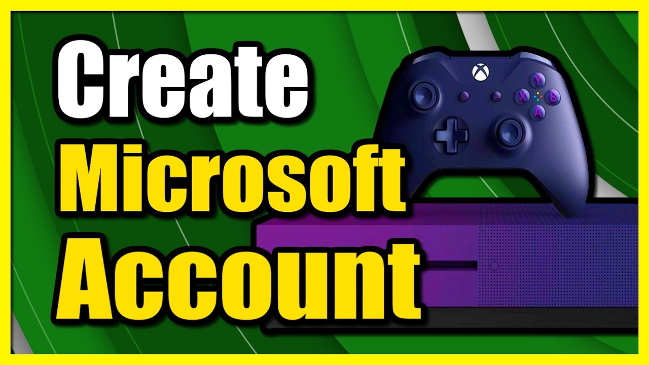 How To Create Microsoft Account On Xbox One Account (Fast Method) - YouTube