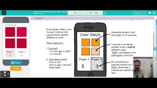 Code.org - Event-Driven Programming in App Lab: Building an App: Color Sleuth #1