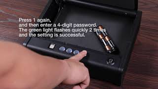 How to setup password for Awesafe Gun Safe?