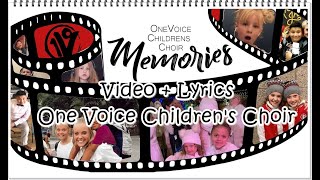 Lyric Video | Memories - One Voice Children's Choir Cover | Maroon 5
