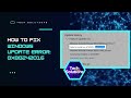 FIX Windows Error:  0x80242016  