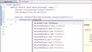 Java Programming Tutorial - 28 - Creating an Array Table.flv