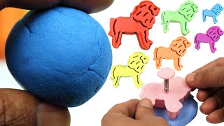 Play Doh for Kids + その他の教育ビデオで虹の色を学ぶ