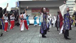 YOSAKOIぶち楽市民祭2013（みずほ銀行前銀座西会場）　総踊り　フリーダム