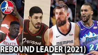 Top 10 NBA Rebounds Leaders - Regular Season (2020 - 2021)
