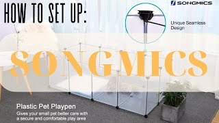 How to Set up a: SONGMICS Pet Playpen #youtuber