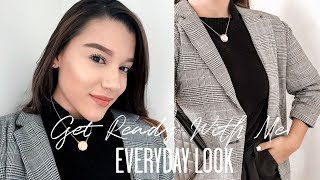 GRWM FOR WORK EVERYDAY MAKEUP + OFFICE WEAR