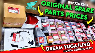 Honda Genuine Parts || Honda Original Parts Online || Honda Dream Yuga / Livo Spare Parts Prices ✅