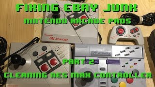 Fixing eBay Junk - Nintendo Arcade Pads Part 2 - Cleaning NES Max Controller