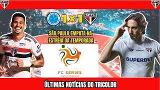 FC Series. Tricolor empata com o Cruzeiro em jogo morno.