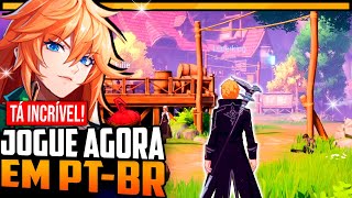 FINALMENTE! MMORPG de anime Incrível e em pt-br chegou jogável! | Crystal of Atlan