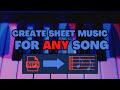 Get SHEET MUSIC for ANY SONG | QUICK TUTORIAL