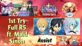 SAO MD - [1st Try] (15s) Full R5 Weapons - RE Hero Rises: High-Flying Prayer (Master+2)