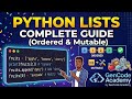 Python Lists Explained in One Video | Marathi | @GencodeAcademy 