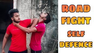 Road Fight Self Defence || Self defence techniques || karate boy Aditya