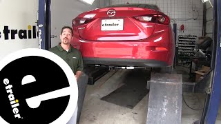 etrailer | DIY Install: Draw-Tite Sportframe Trailer Hitch Receiver on your 2015 Mazda 3