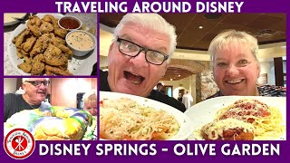 Traveling Around Disney goes to OLIVE GARDEN for Lunch | Haydel's KING CAKE Review | DISNEY DINNING