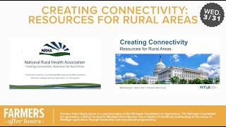 Creating Connectivity: Resources for Rural Areas