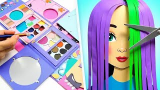 Paper Doll Glow-Up! ✨ Handmade Hair & Makeup Transformation