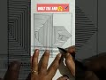 Simple 3D illusion drawing #art#drawing #shorts#trending #viral