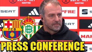 Press Conference HANSI FLICK: FC BARCELONA v REAL BETIS