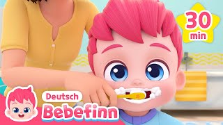 [30 Minuten] Zahnputzlied für Kinder 🦷 | Mix | Bebefinn Deutsch - Kinderlieder