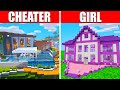 I Cheated vs Girl in Ultra Realistic Build Battle! (Minecraft)