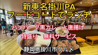 【新東名高速グルメ】掛川PA フードコートでガッツリランチ！