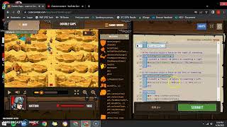 CodeCombat: Sarven desert - Double Gaps solution