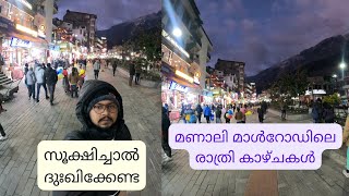 Episode 3 | മണാലി മാൾറോഡിലെ രാത്രി കാഴ്ചകൾ | Mall Road Manali | Manali Solo Trip