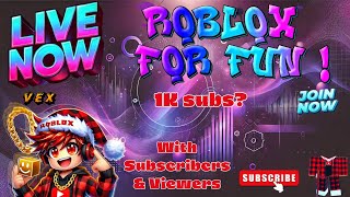 🔴 LIVE NOW! Playing Fun Roblox Games with the Subscribers 🎉