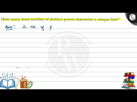 What is the least number of points needed to form a line?