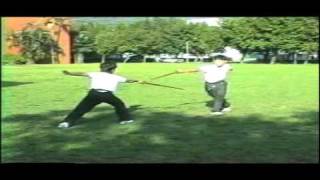 三才對劍 San CAI Sword Dual in 1987 instructed by Master Li Mao Ching