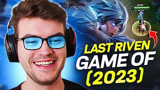 Last RIVEN BANGER of 2023! | THANK YOU ALL!