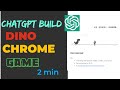 ChatGPT Build Chrome Dino Game in 3 minutes | Youtube Automation