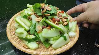 CÁCH LÀM MÓN NỘM DƯA MÈO GIÒN NGON