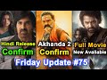 Mr. Bachchan Hindi Dubbed 🤩, Akhanda 2 😱, Samb 29 Look 🔥, Devara OTT Release 🤨 | Friday Update #75