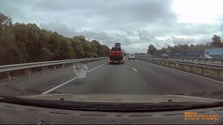 Aussiecams - Car carrier drops large piece of sheet metal on M1