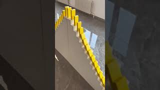 Mesmerizing Domino Effect with Cards - Watch the Chain Reaction Unfold!