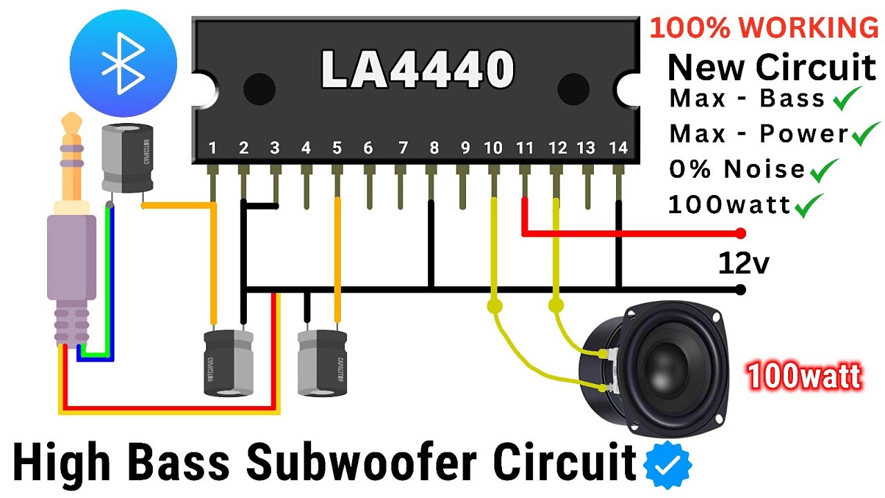 La4440 Ic Amplifier Circuit Diagram|la4440 Ic Amplifier|la4440 Ic - YouTube