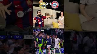 😱Reaccion de un culé al Real Madrid 2 Bayern 1⚽️🔥