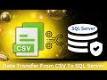 Move CSV Data To SQL Server Database #CSV #SQLServer
