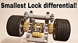 Simplest Locking differential, very small Lego technic Lock differential + tutorial